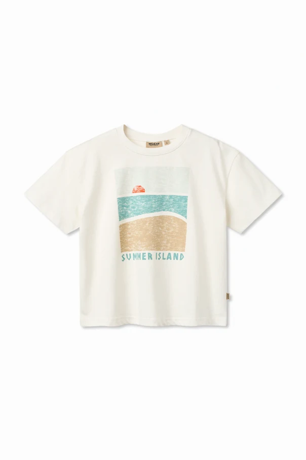 BIAŁY  T-shirt `Leslie`