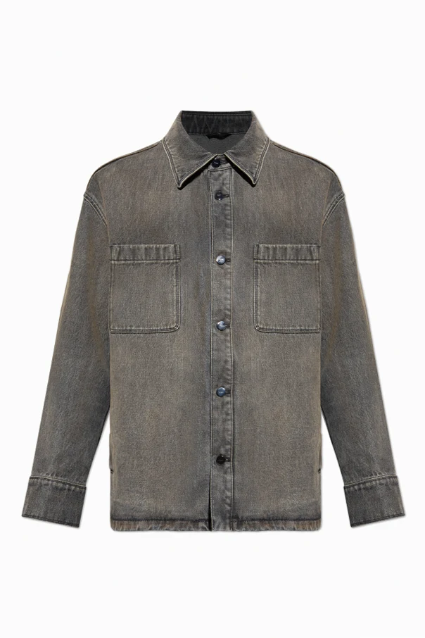GRAU Jeansjacke mit "vintage"-Effekt