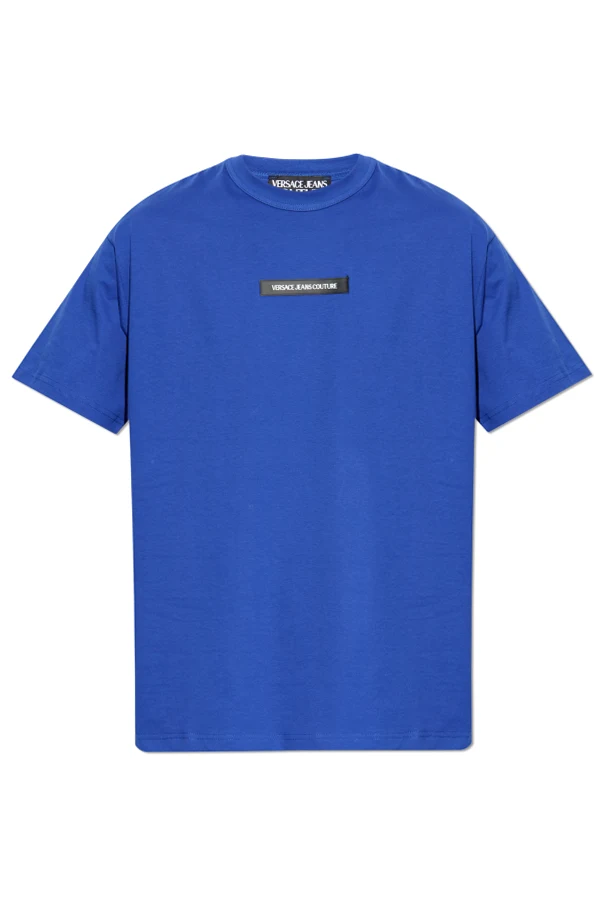 BLUE T-shirt with logo patch