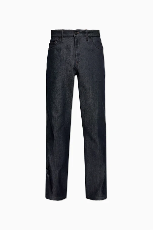 MARINEBLAU Jeans mit schmal zulaufenden Beinen