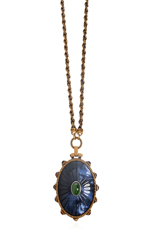 GOLD Long necklace with pendant