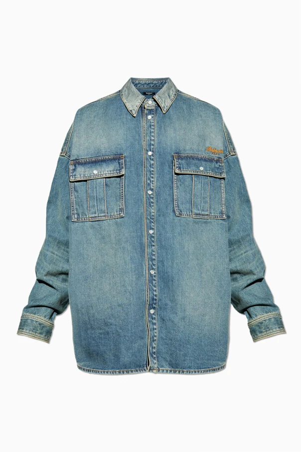 BLAU Jeanshemd mit Logo