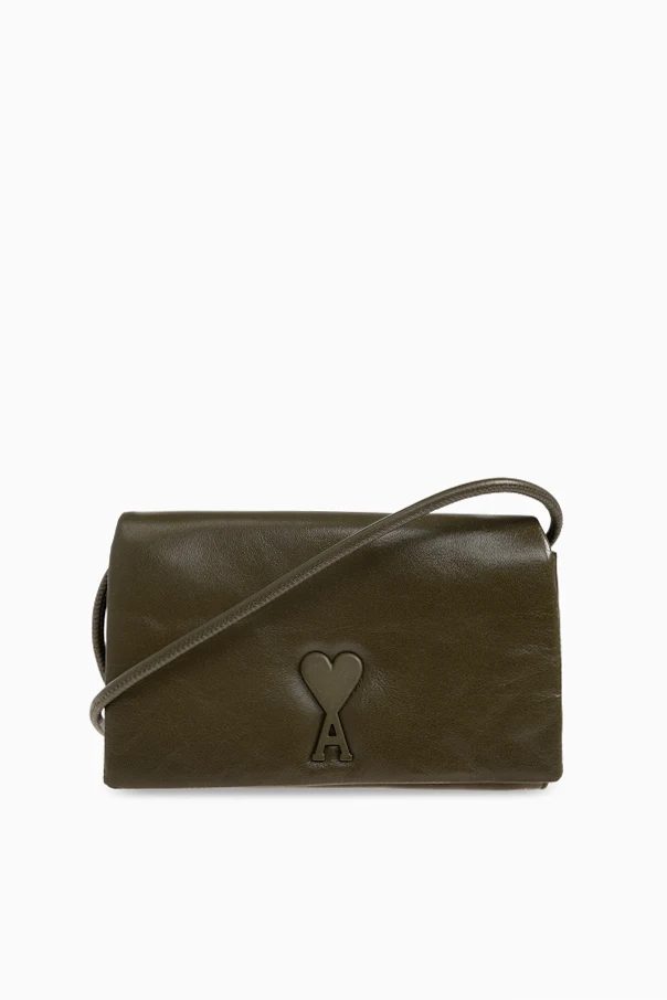 GREEN Leather belt wallet