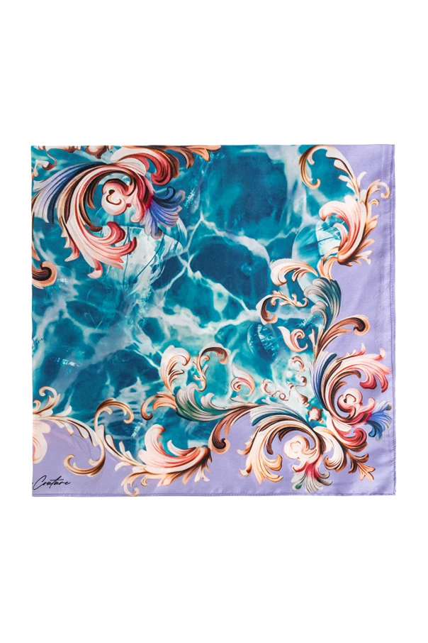 MULTICOLOUR Scarf with 'barocco' pattern