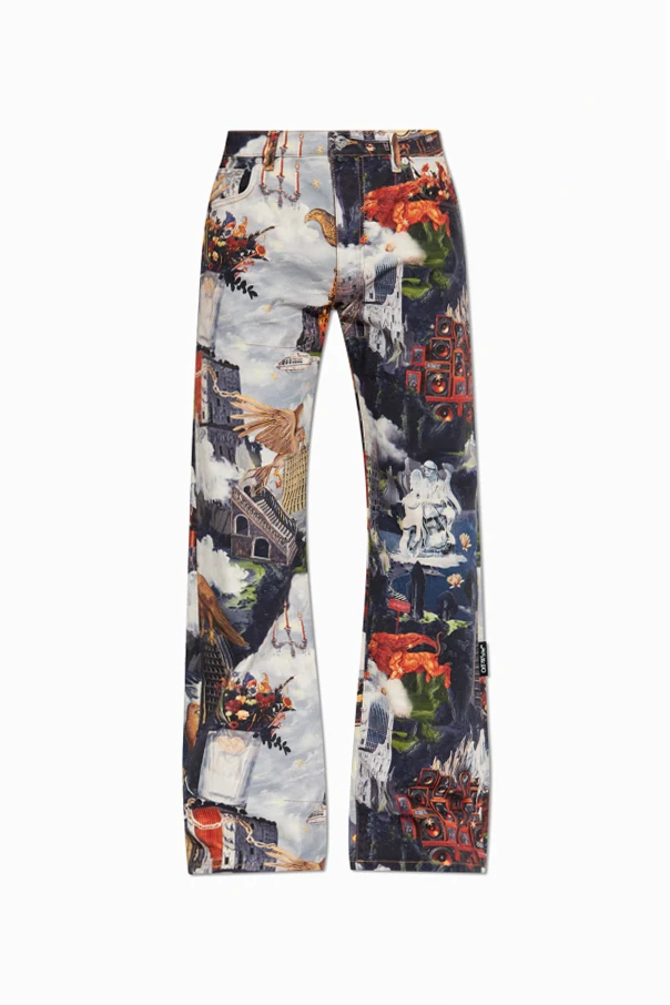 MEHRFARBIG Jeans mit Print