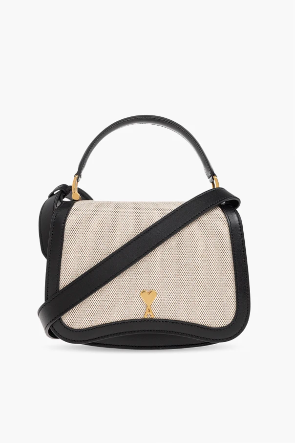 cream ‘Paris Paris’ handheld bag