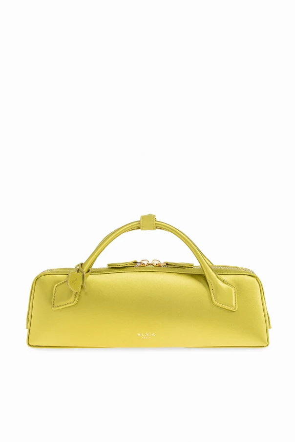 GREEN Satin handbag "Le Teckel"
