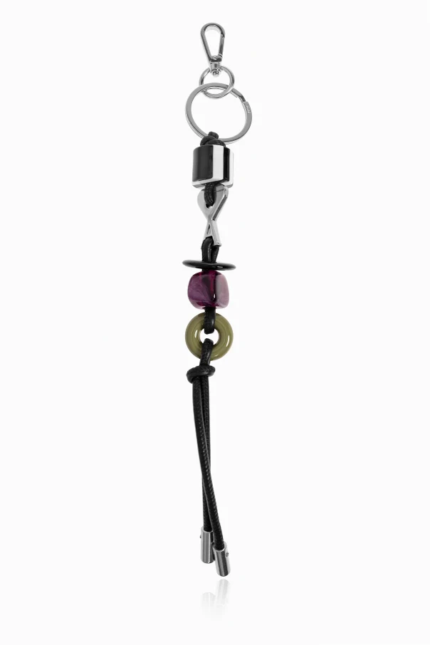 BLACK Keychain with pendant