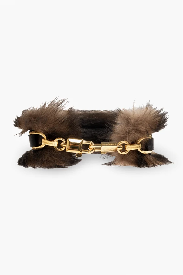 BLACK Furry strap for bag