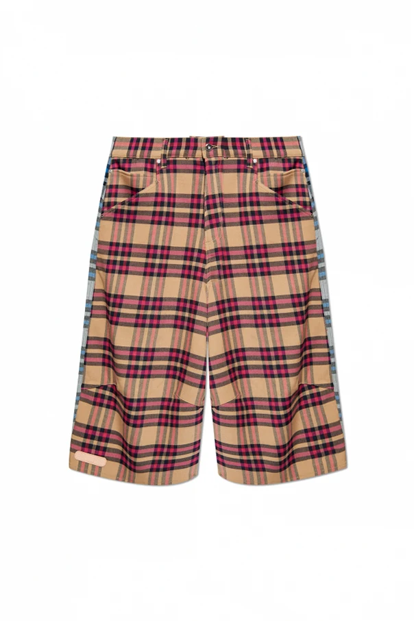 MULTICOLOUR Plaid pattern shorts