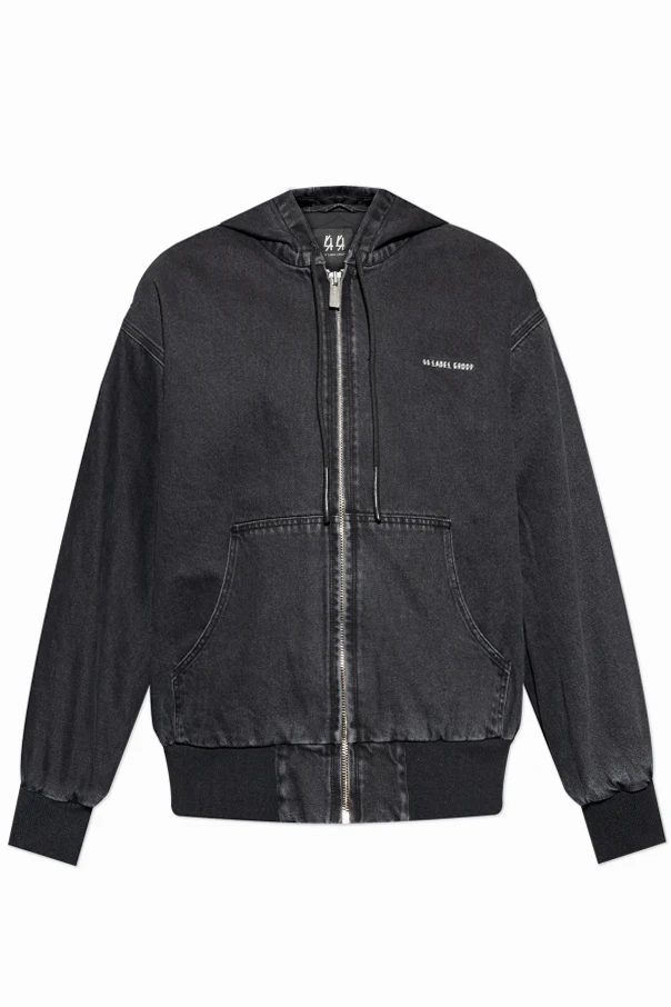 SCHWARZ Jacke mit Kapuze