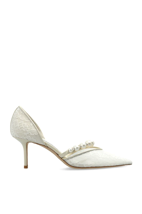 WHITE ‘Aurelie 65’ heeled shoes