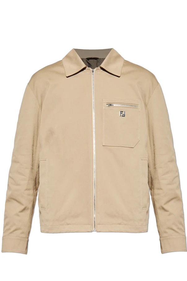 BEIGE Baumwolljacke mit Logo