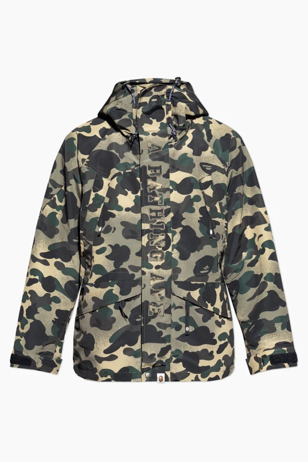 GREEN Camouflage motif jacket