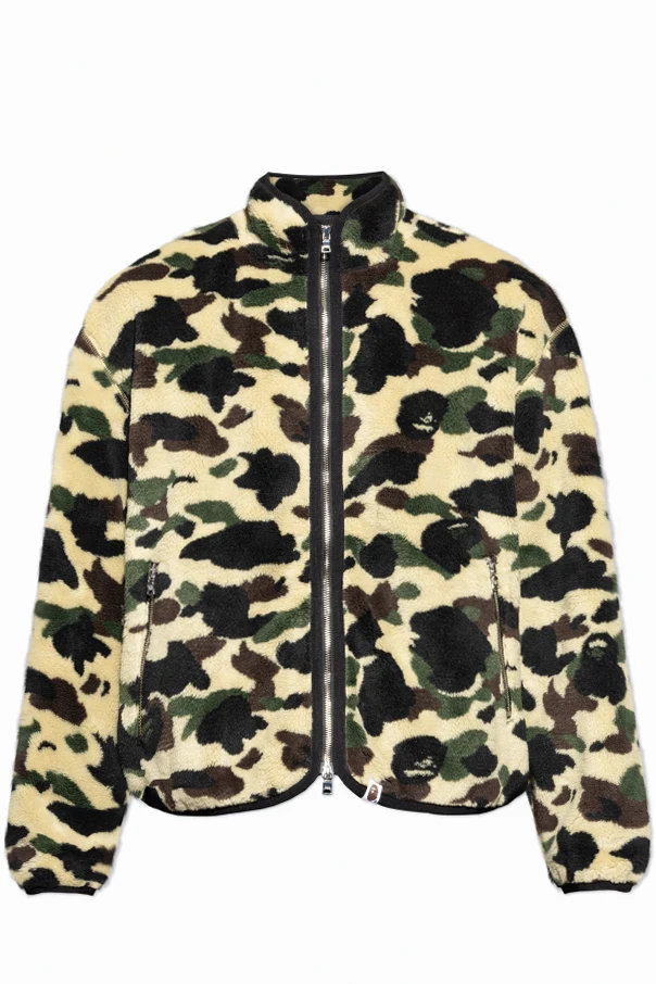 cream Fleece with camo pattern