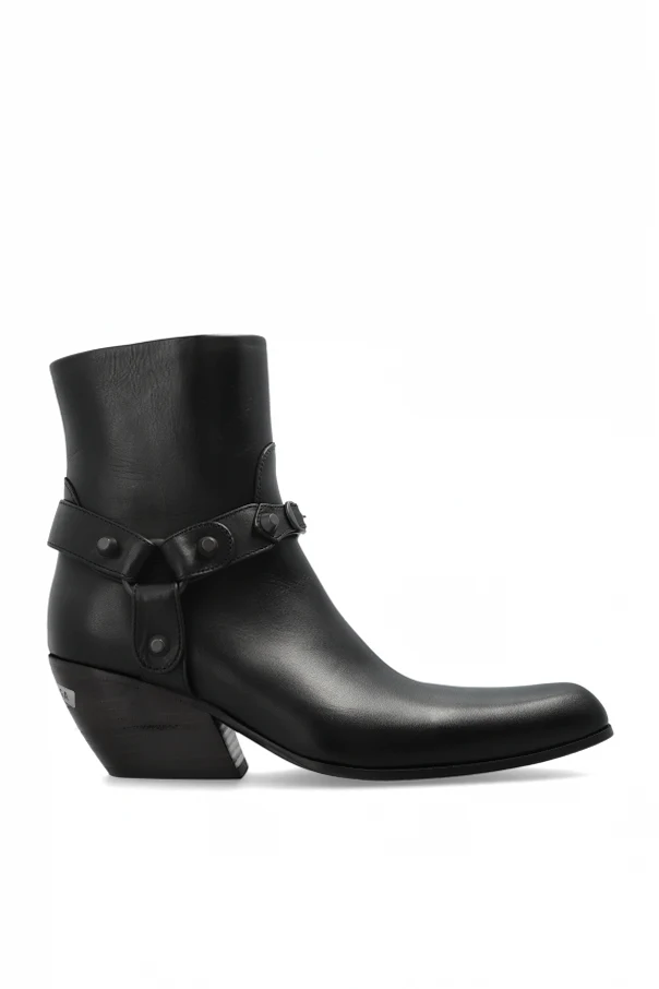 SCHWARZ Stiefeletten mit Absatz ‘Memphis’