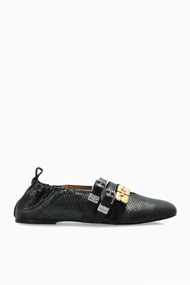 GREEN Ballet Flats with Straps