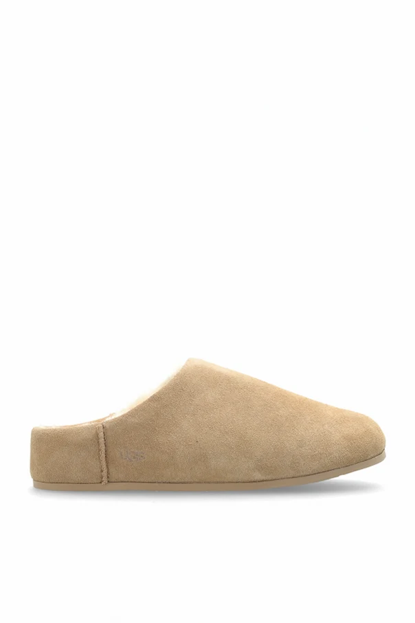 beige Suede slides ‘ELEA’