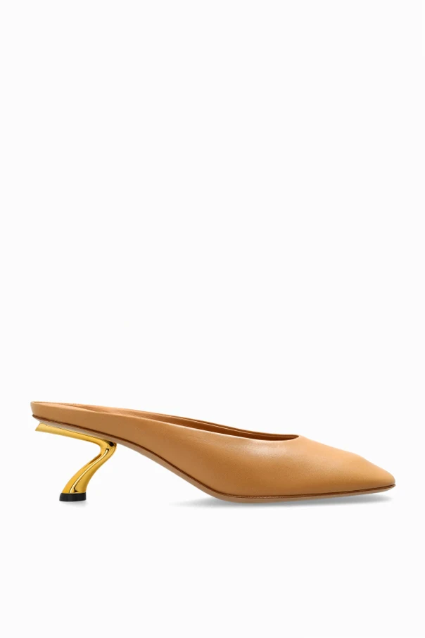 beige Heeled mules "Safi"