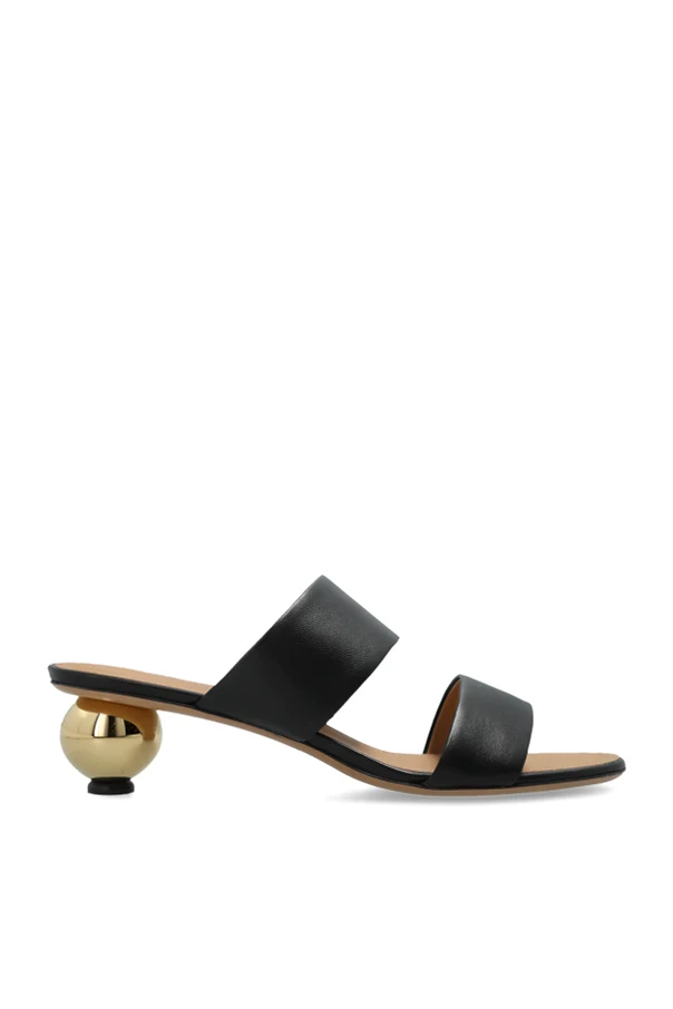 BLACK Heeled mules 'Ermione'
