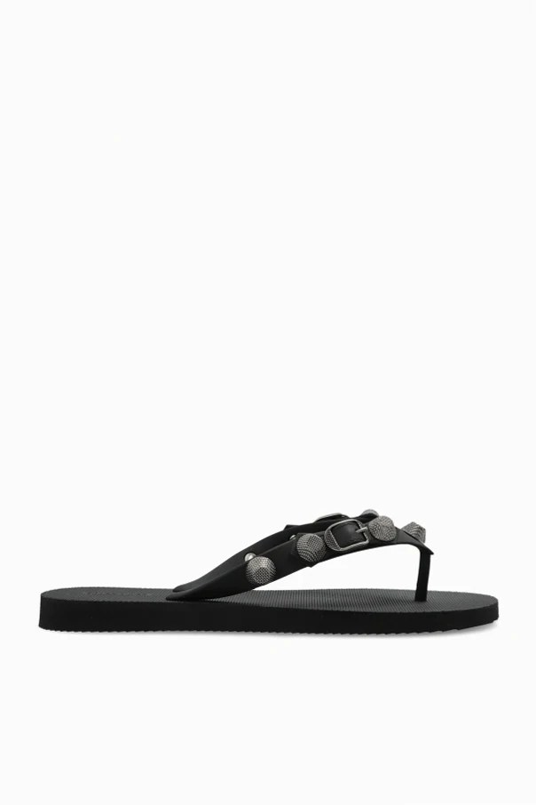 BLACK ‘Cagole Thong’ flip-flops