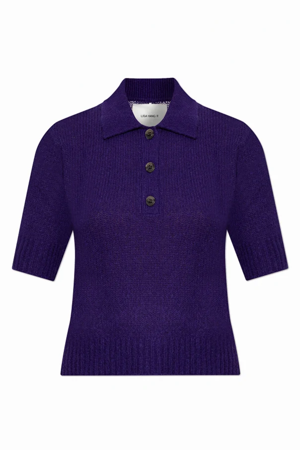 PURPLE Cashmere polo 'Masa'
