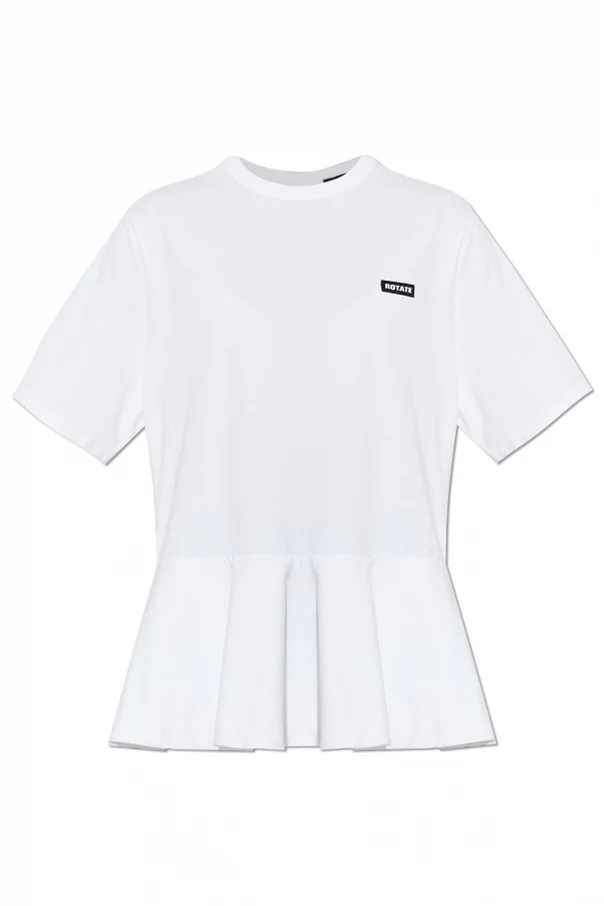 WHITE Top with peplum