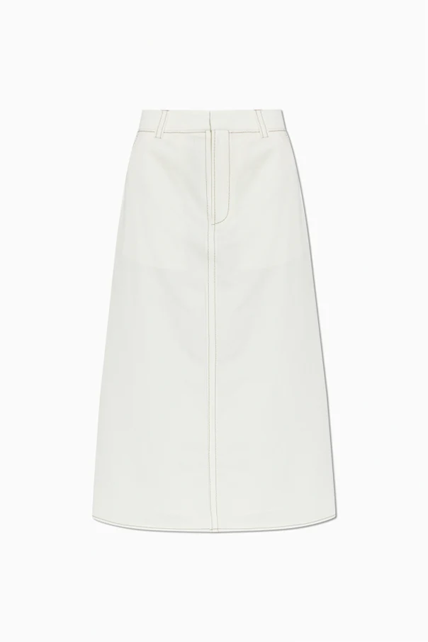 WHITE Skirt with pockets