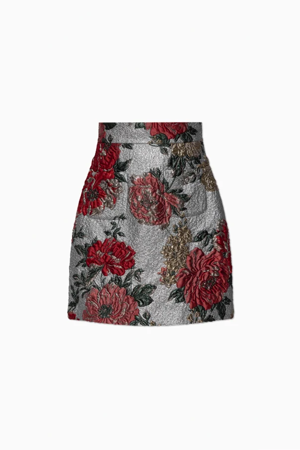 SILVER Skirt with lurex thread
