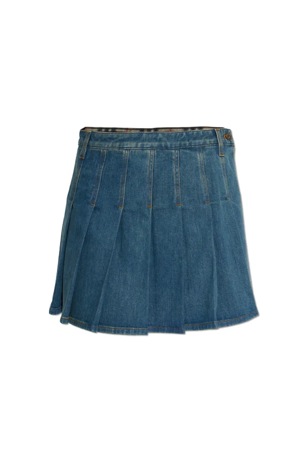 NAVY BLUE 'Dahlia' denim skirt