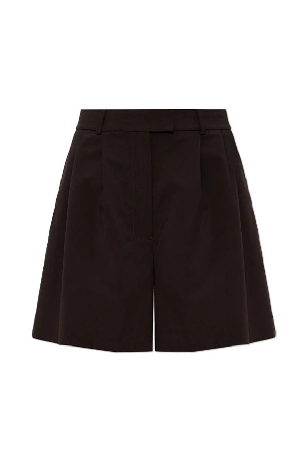 BROWN Shorts with pockets