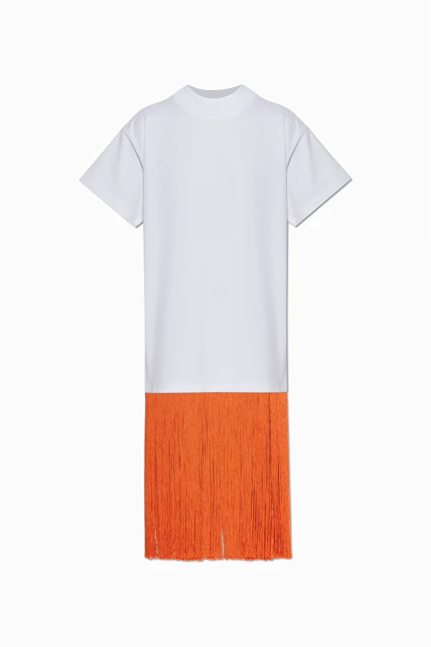 WHITE Fringe dress