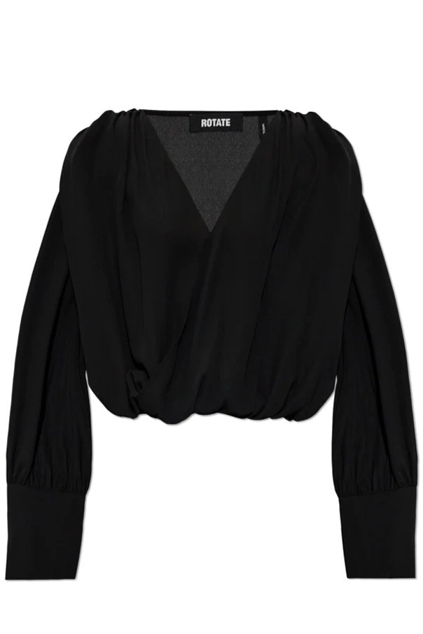 BLACK Top with detachable shoulder pads