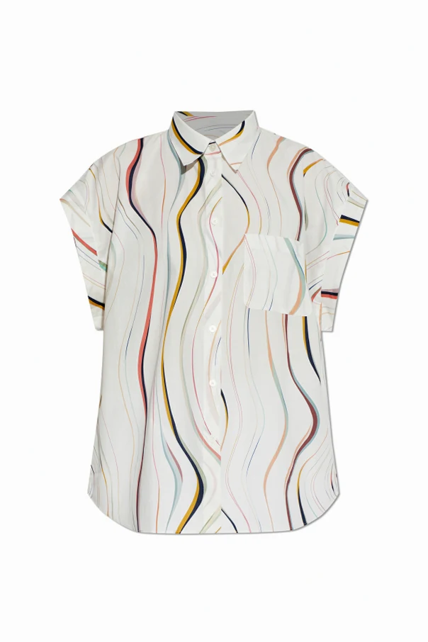 WHITE Oversize sleeveless shirt
