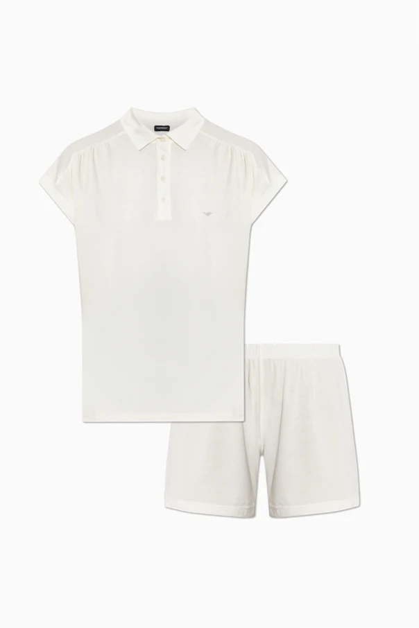 cream Two-piece pajamas