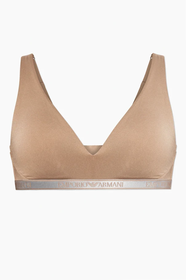 beige Bra with logo