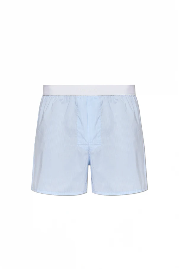 light blue Boxers with a striped pattern