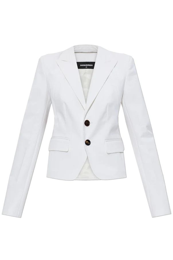 WHITE Blazer with detachable sleeves