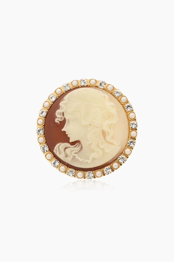 GOLD Brass brooch