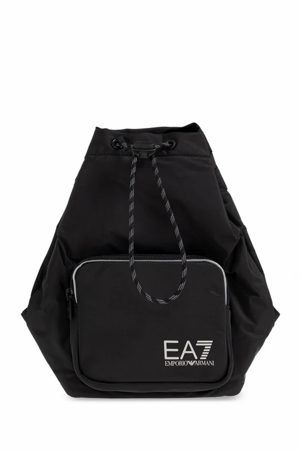 SCHWARZ Rucksack mit Logo