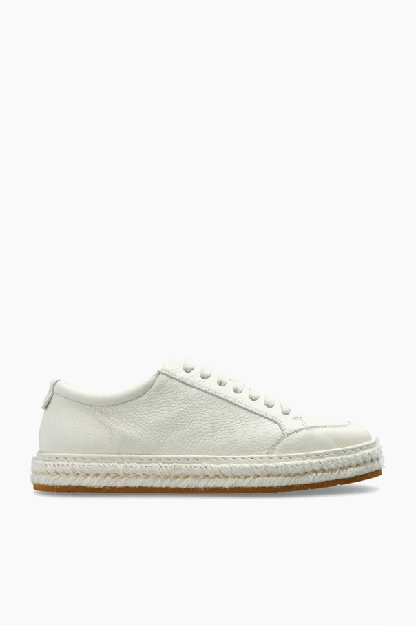 cream Leather sports shoes