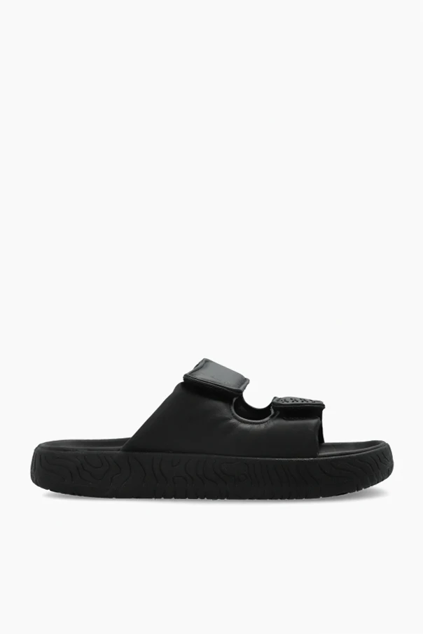 BLACK 'ETNA BOLD LEATHER' slides
