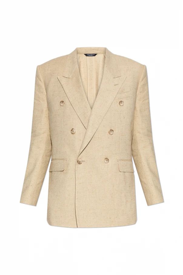 BEIGE Blazer mit doppeltem Schlitz