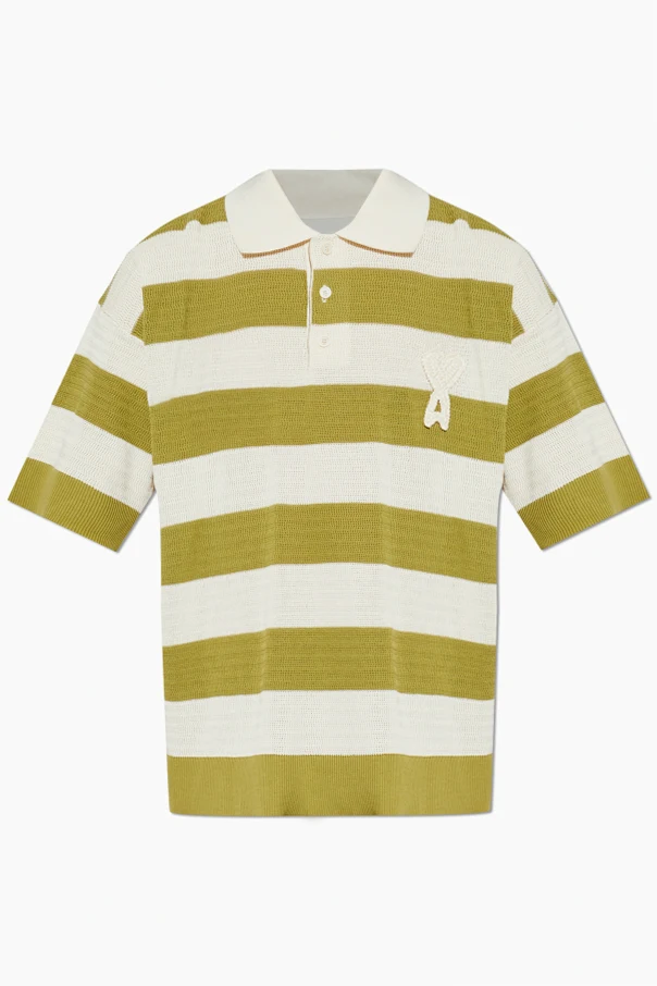 GRÜN Polo mit Streifenmuster