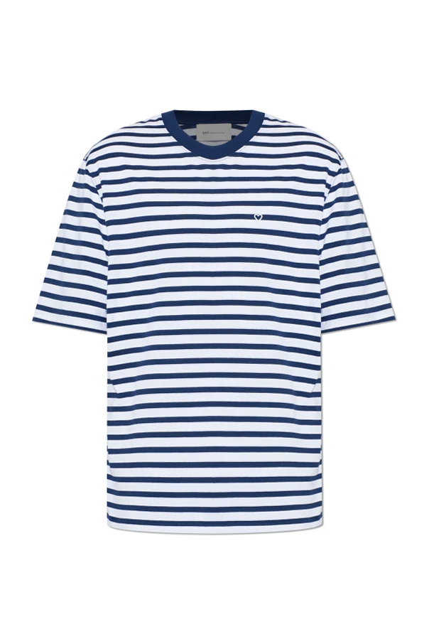 MARINEBLAU Oversize-T-Shirt mit Streifenmuster
