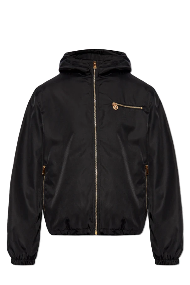 SCHWARZ Jacke mit Logo