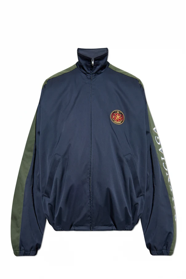 MARINEBLAU Baumwolljacke mit Stehkragen