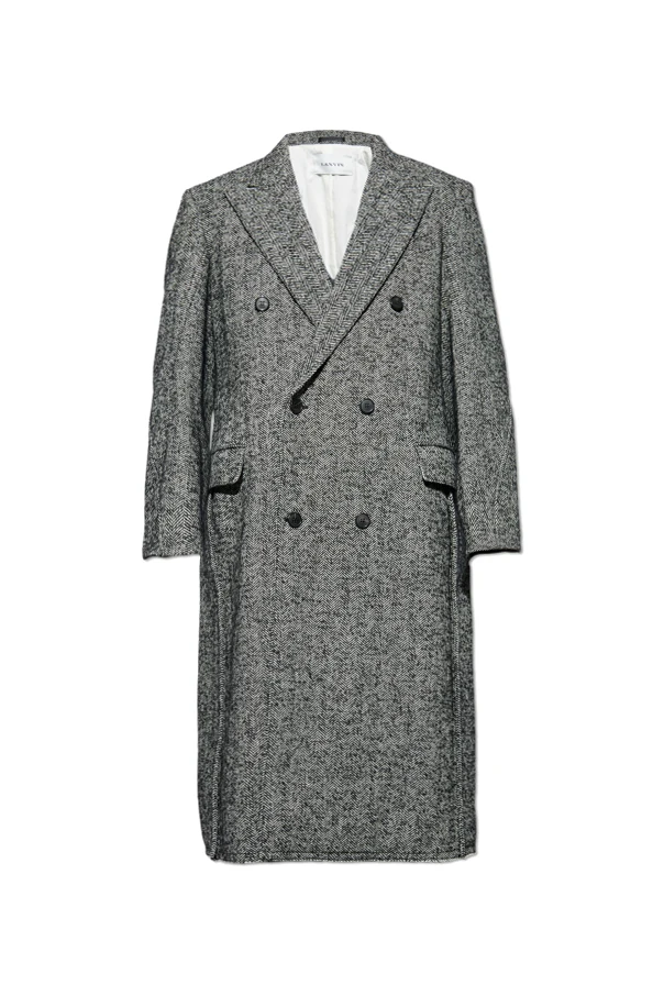 GREY Herringbone pattern coat