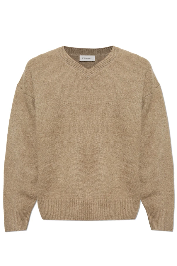 BRĄZOWY Kaszmirowy sweter