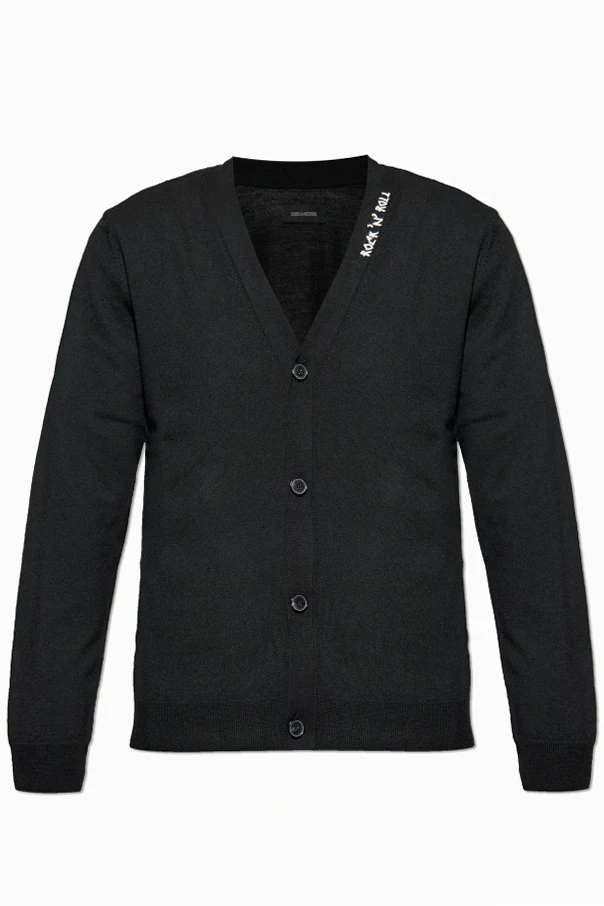BLACK Wool Cardigan "Remi"